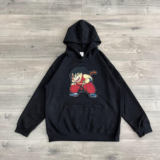 YOUNG GOKU TAPESTRY PATCH HOODIE-9056 - RDMCLOTHINGART