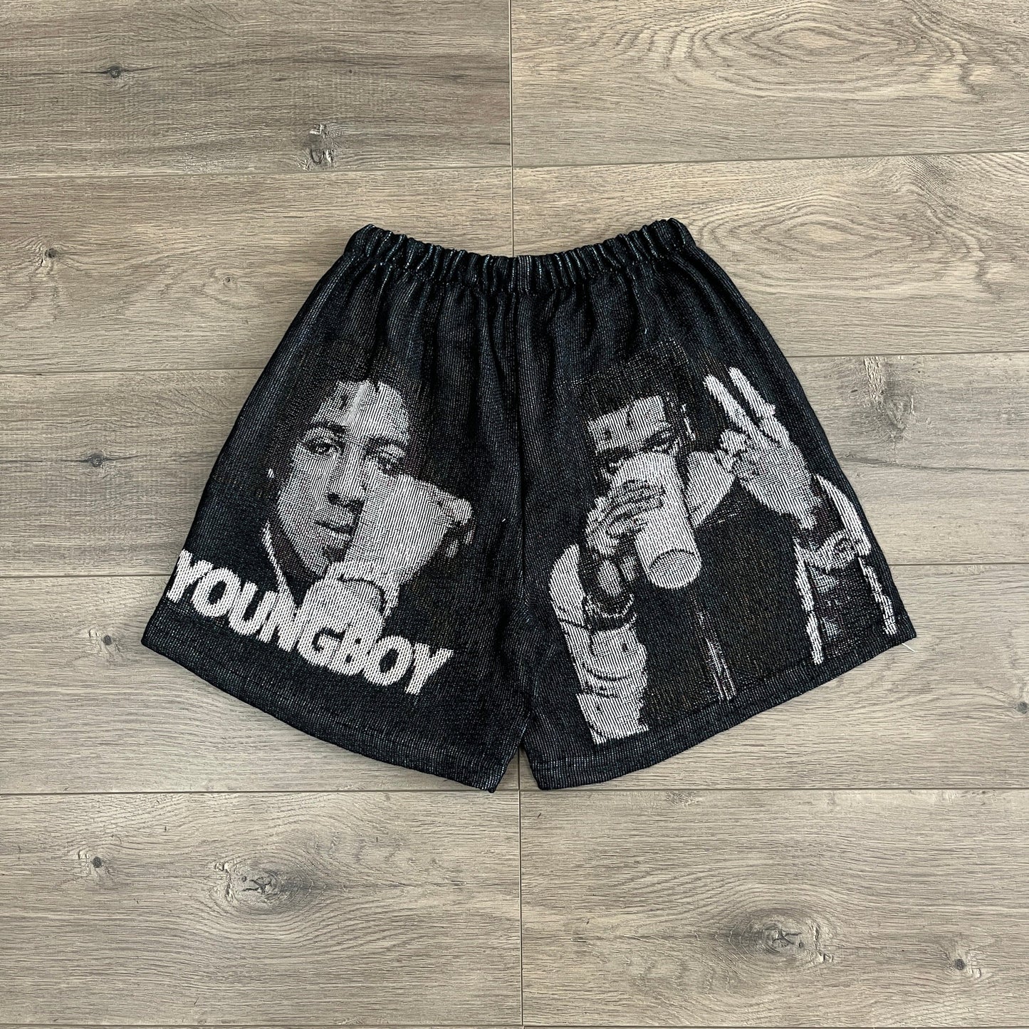 RDMCLOTHINGART tapestry hoodie YOUNGBOY TAPESTRY SHORTS