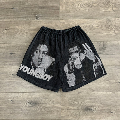 RDMCLOTHINGART tapestry hoodie YOUNGBOY TAPESTRY SHORTS