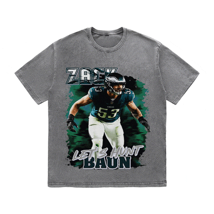 RDMCLOTHINGART tapestry hoodie ZACK BAUN HEAVY WEIGHT COTTON TEE-9084