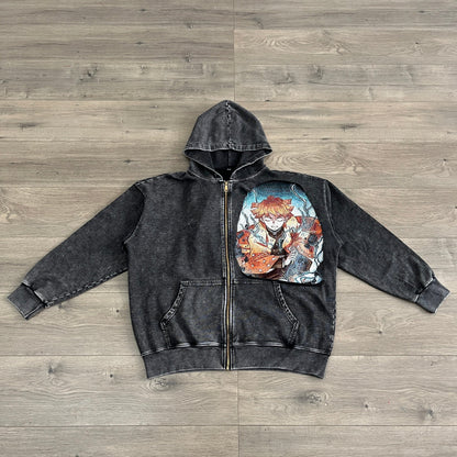 RDMCLOTHINGART tapestry hoodie ZENITSU TAPESTRY PATCH HOODIE-9243