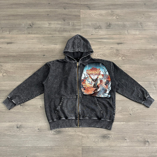 RDMCLOTHINGART tapestry hoodie ZENITSU TAPESTRY PATCH HOODIE-9243