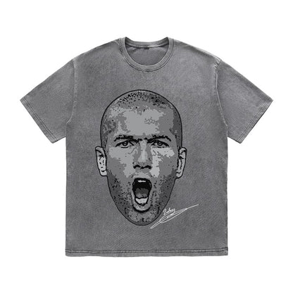 RDMCLOTHINGART tapestry hoodie ZIDANE HEAVY COTTON TEES-9674