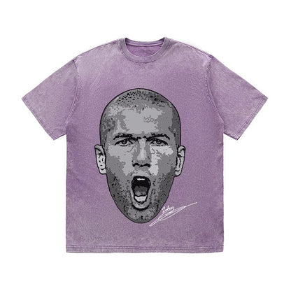 RDMCLOTHINGART tapestry hoodie ZIDANE HEAVY COTTON TEES-9674