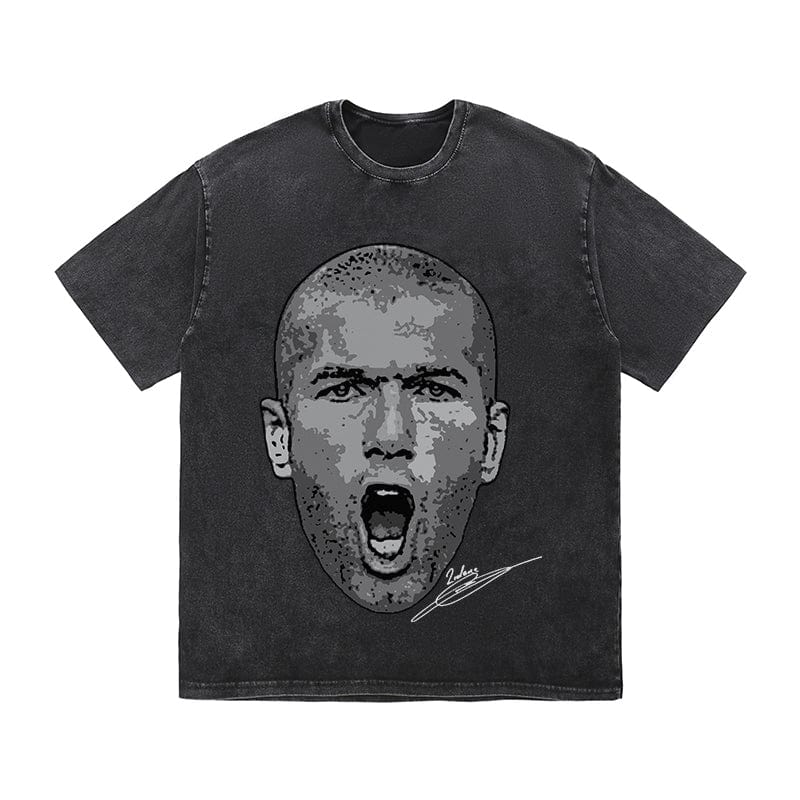 RDMCLOTHINGART tapestry hoodie ZIDANE HEAVY COTTON TEES-9674