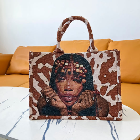 SZA TAPESTRY TOTE BAG - RDMCLOTHINGART